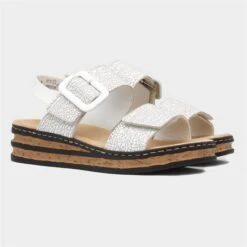 Rieker Womens White Crackle Print Leather Sandal 11 Rieker Womens White Crackle Print Leather Sandal -UK Shoe Sales 2024 199731 2 L06.20230621000132