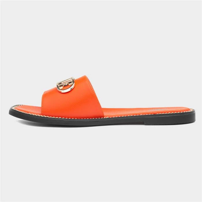 Elle Odetta Womens Orange Slider 4 Elle Odetta Womens Orange Slider - Image 2