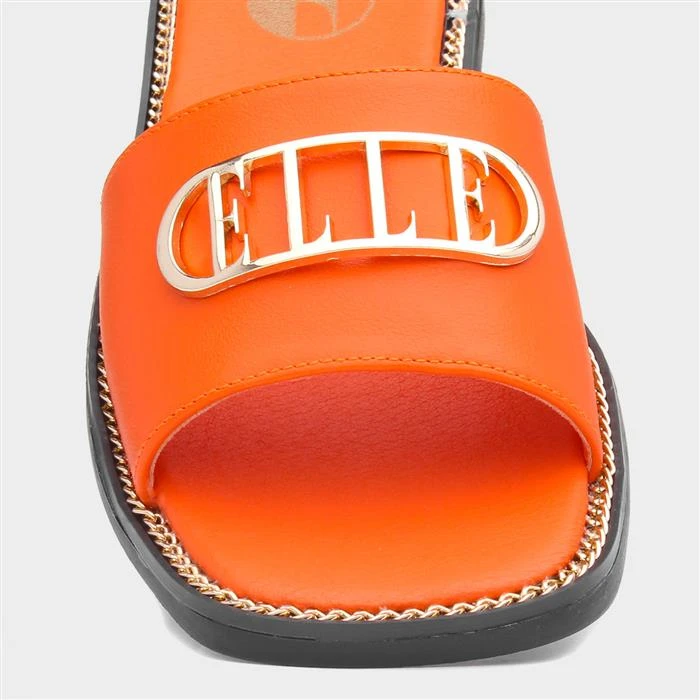 Elle Odetta Womens Orange Slider 6 Elle Odetta Womens Orange Slider - Image 4