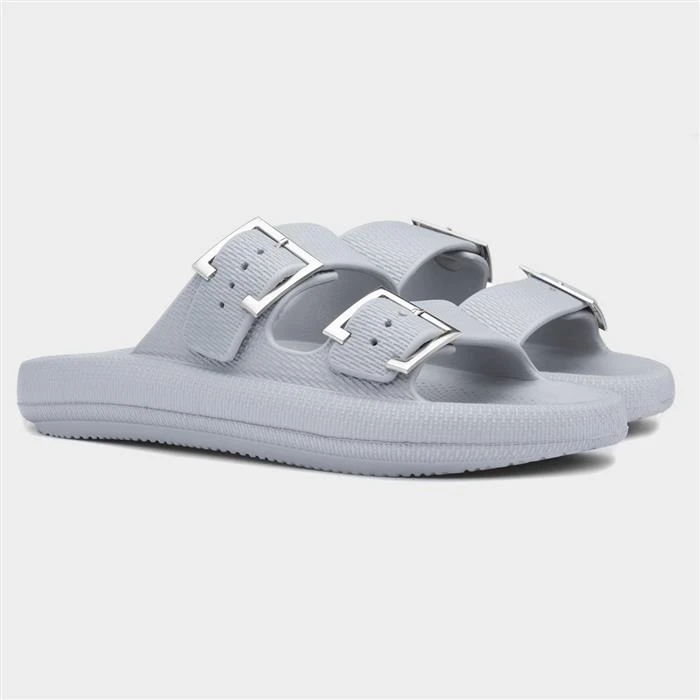 Elle Renee Womens Grey Slider 7 Elle Renee Womens Grey Slider - Image 5