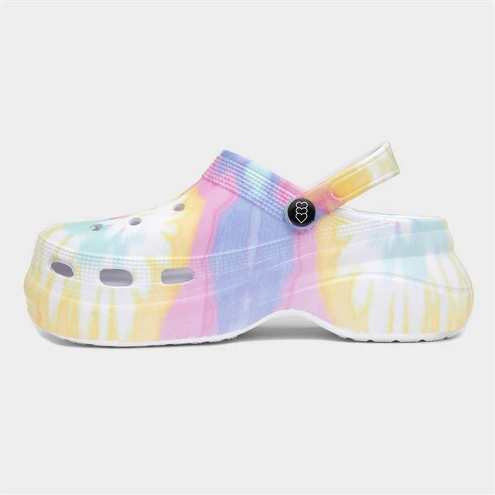 Heart Saskia Womens Multi Tie Dye Platform Clog 4 Heart Saskia Womens Multi Tie Dye Platform Clog - Image 2