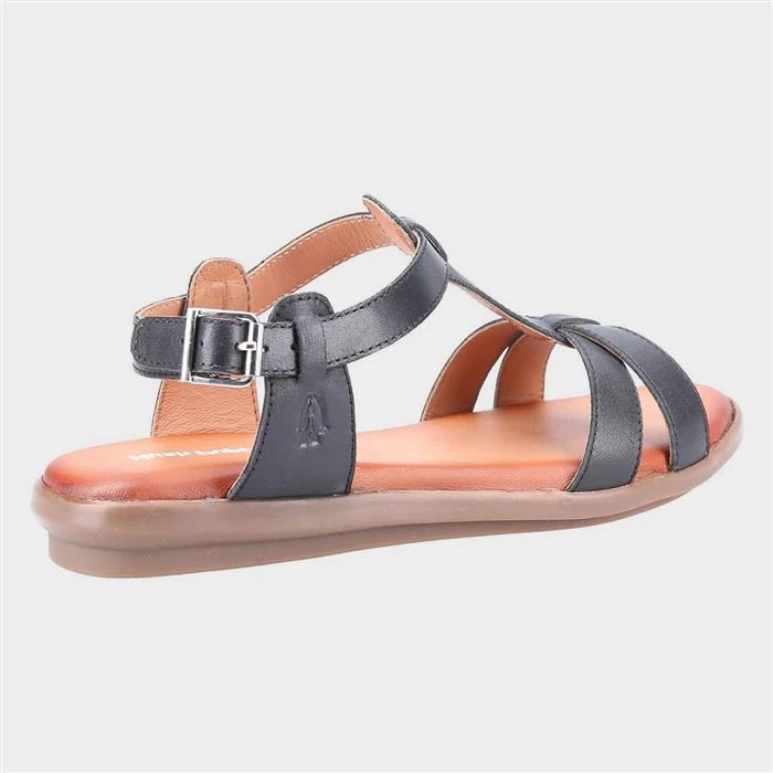 Hush Puppies Kate Womens Black Leather Sandals 4 Hush Puppies Kate Womens Black Leather Sandals - Image 2