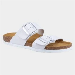 Hush Puppies Kimberly Womens White Mule Sandal
