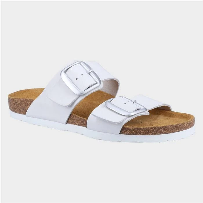 Hush Puppies Kimberly Womens White Mule Sandal 3 Hush Puppies Kimberly Womens White Mule Sandal