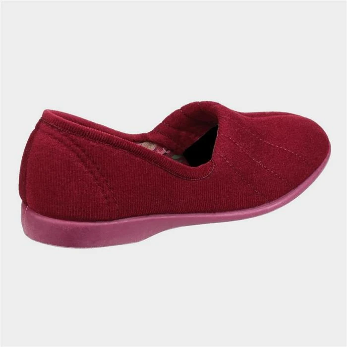GBS Audrey Womens Red Slipper 4 GBS Audrey Womens Red Slipper - Image 2