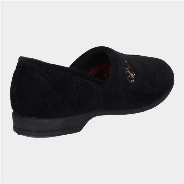 Mirak Womens Bouquet Slipper In Black 4 Mirak Womens Bouquet Slipper In Black - Image 2