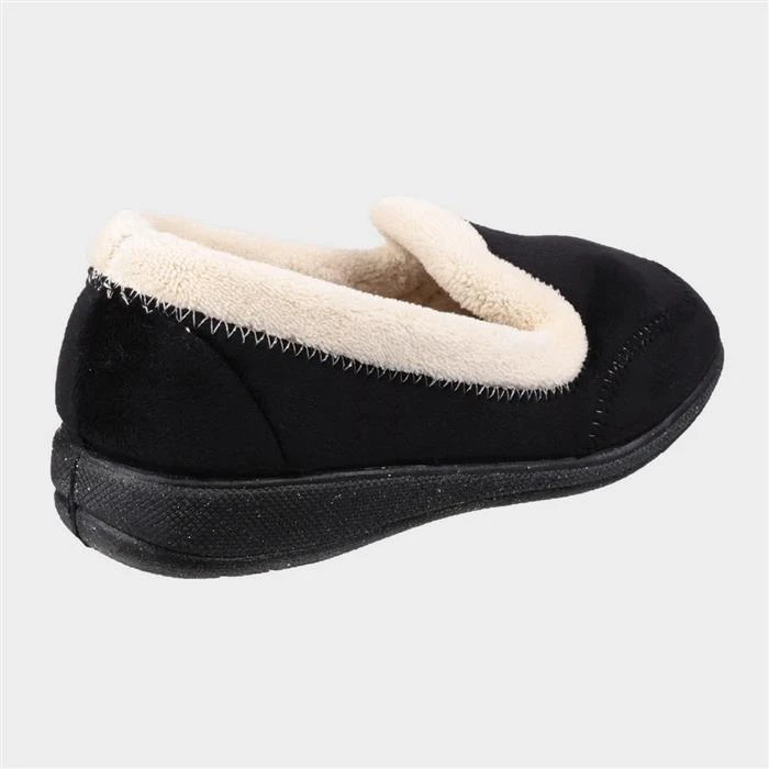 Fleet & Foster Maier Womens Black Slipper 4 Fleet & Foster Maier Womens Black Slipper - Image 2