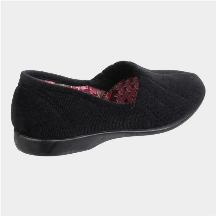 GBS Audrey Womens Black Slipper 4 GBS Audrey Womens Black Slipper - Image 2