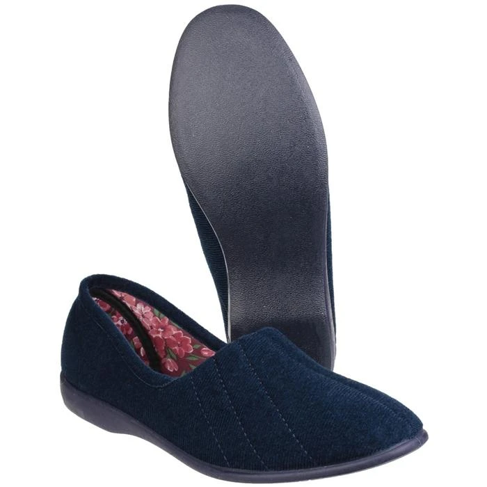 GBS Audrey Womens Navy Blue Slipper 4 GBS Audrey Womens Navy Blue Slipper - Image 2