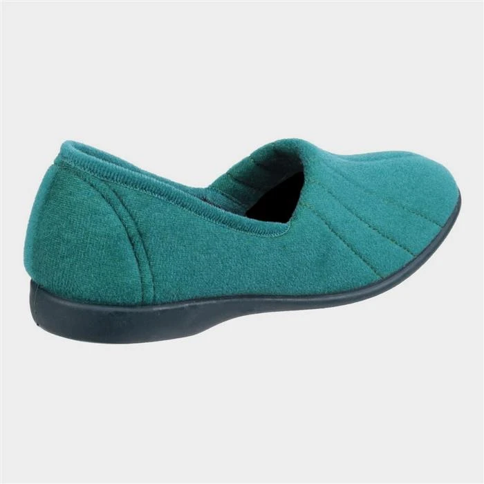 GBS Audrey Womens Blue Slippers 4 GBS Audrey Womens Blue Slippers - Image 2