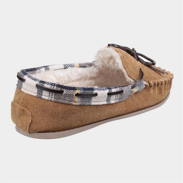 Cotswold Kilkenny Womens Tan Moccasin Slipper 4 Cotswold Kilkenny Womens Tan Moccasin Slipper - Image 2