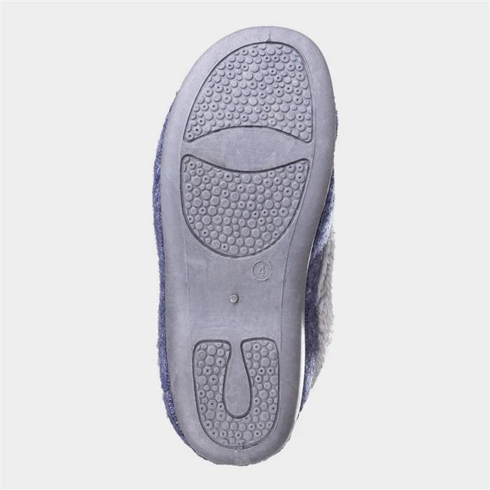 Fleet & Foster Alaska Womens Blue Slipper 5 Fleet & Foster Alaska Womens Blue Slipper - Image 3
