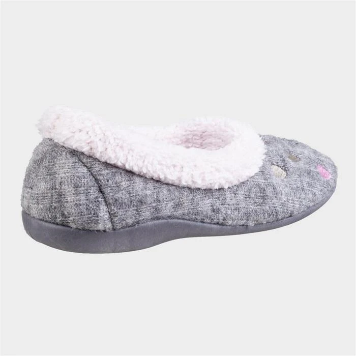 Fleet & Foster Alaska Womens Grey Slipper 4 Fleet & Foster Alaska Womens Grey Slipper - Image 2
