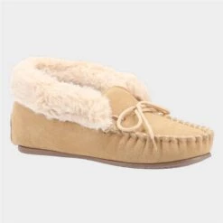 Hush Puppies Philippa Womens Tan Slipper