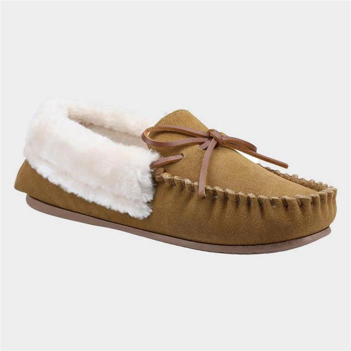 Cotswold Sopworth Womens Tan Moccasin Slipper 3 Cotswold Sopworth Womens Tan Moccasin Slipper