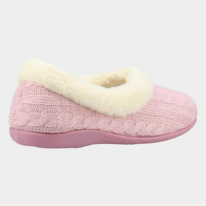 Fleet & Foster Sarina Womens Pink Slipper 4 Fleet & Foster Sarina Womens Pink Slipper - Image 2