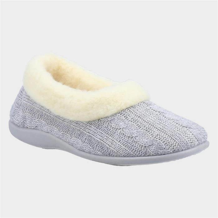 Fleet & Foster Sarina Womens Grey Slipper 3 Fleet & Foster Sarina Womens Grey Slipper