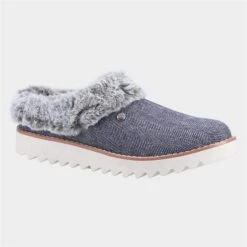 Skechers Mountain Kiss Womens Navy Mule Slipper