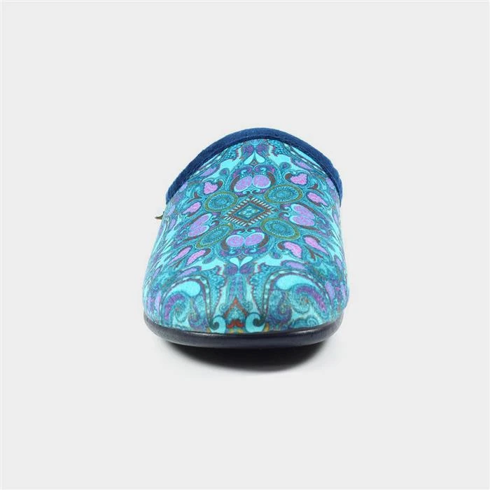 Laurence Llewelyn-Bowen Ivana Blue Mule Slipper 3 Laurence Llewelyn-Bowen Ivana Blue Mule Slipper