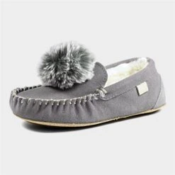 Lazy Dogz Bessie Grey Suede Slipper 6 Lazy Dogz Bessie Grey Suede Slipper -UK Shoe Sales 2024 692131 3 L03.20221110000834