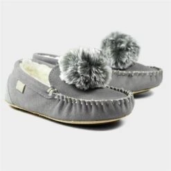 Lazy Dogz Bessie Grey Suede Slipper 7 Lazy Dogz Bessie Grey Suede Slipper -UK Shoe Sales 2024 692131 3 L04.20221110000834