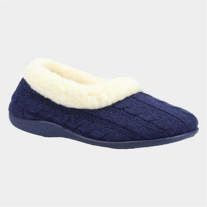 Fleet & Foster Sarina Womens Blue Slipper 3 Fleet & Foster Sarina Womens Blue Slipper