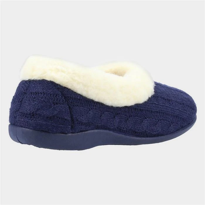 Fleet & Foster Sarina Womens Blue Slipper 4 Fleet & Foster Sarina Womens Blue Slipper - Image 2