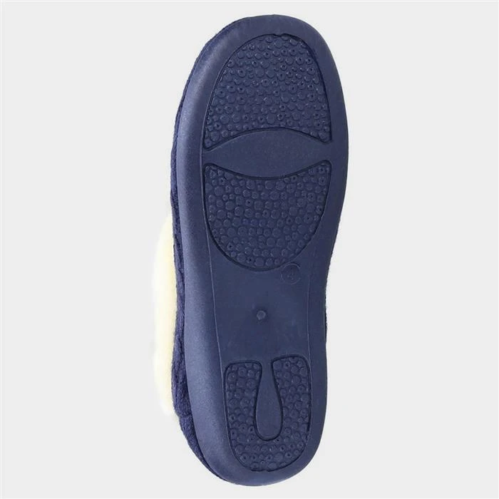 Fleet & Foster Sarina Womens Blue Slipper 5 Fleet & Foster Sarina Womens Blue Slipper - Image 3