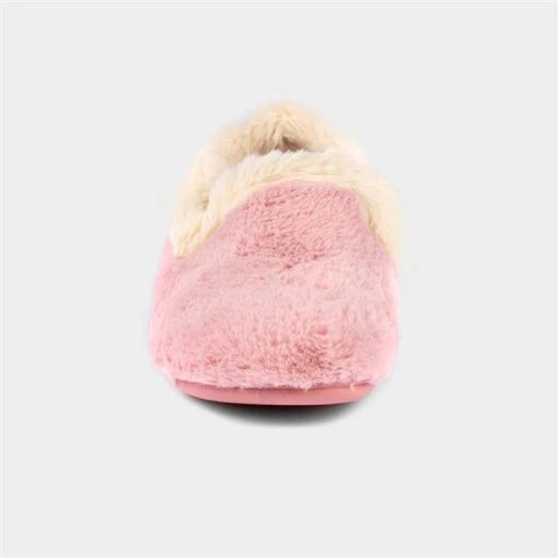 Lunar Shake Womens Pink Faux Fur Slippers -UK Shoe Sales 2024 692147 3 L02.20221223000523