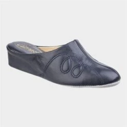 Cincasa Mahon Womens Navy Leather Slipper