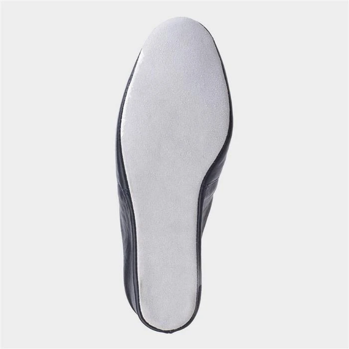 Cincasa Mahon Womens Navy Leather Slipper 5 Cincasa Mahon Womens Navy Leather Slipper - Image 3