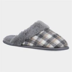 Fleet & Foster Neath Womens Grey Mule Slipper