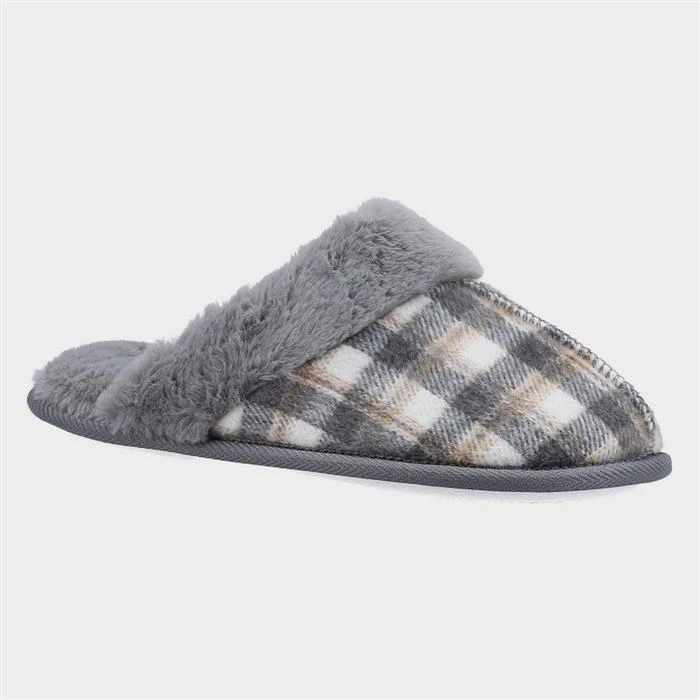 Fleet & Foster Neath Womens Grey Mule Slipper 3 Fleet & Foster Neath Womens Grey Mule Slipper