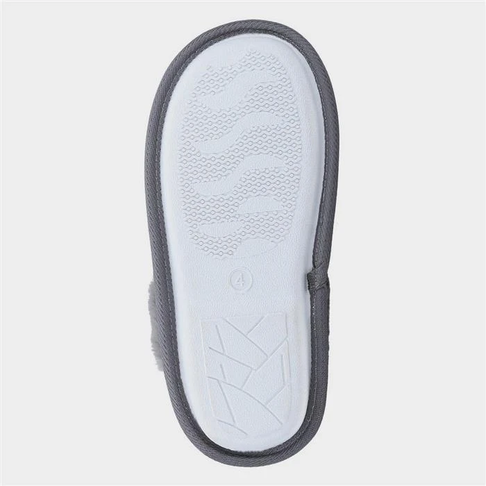 Fleet & Foster Neath Womens Grey Mule Slipper 5 Fleet & Foster Neath Womens Grey Mule Slipper - Image 3