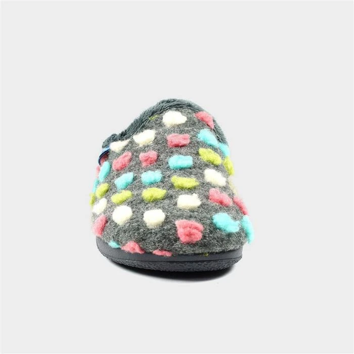 Lunar Montreal Womens Grey Mule Slipper 3 Lunar Montreal Womens Grey Mule Slipper