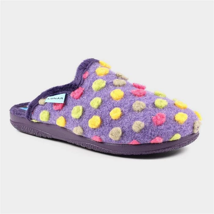 Lunar Montreal Womens Purple Mule Slipper 4 Lunar Montreal Womens Purple Mule Slipper - Image 2