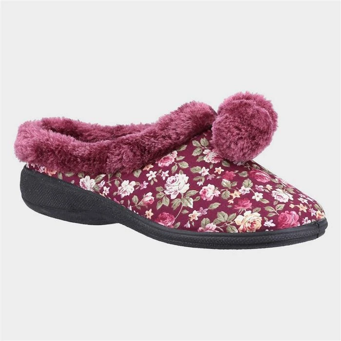 Fleet & Foster Buzzard Womens Red Mule Slipper 3 Fleet & Foster Buzzard Womens Red Mule Slipper