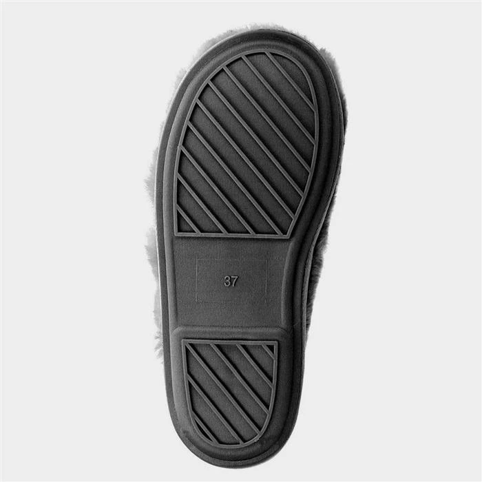 Cotswold Salperton Womens Grey Mule Slipper 5 Cotswold Salperton Womens Grey Mule Slipper - Image 3