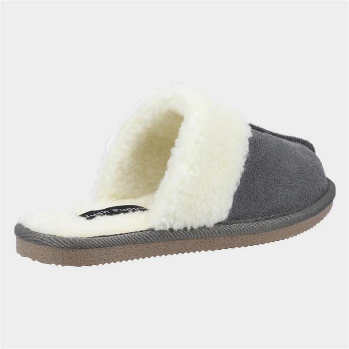 Hush Puppies Arianna Womens Grey Mule Slipper 4 Hush Puppies Arianna Womens Grey Mule Slipper - Image 2