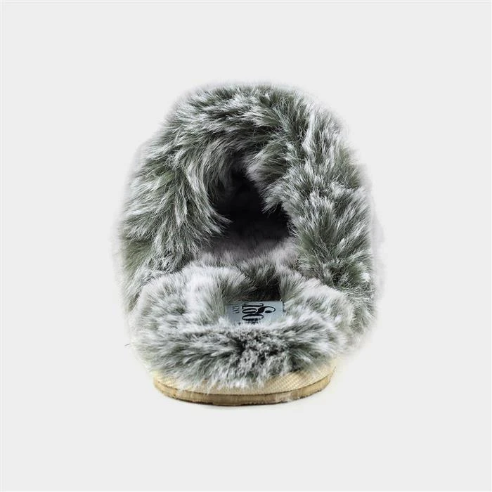 Lazy Dogz Scottie III Womens Beige Faux Fur Mule 4 Lazy Dogz Scottie III Womens Beige Faux Fur Mule - Image 2