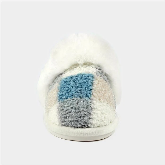 Lunar Kayden Womens Blue Multi Mule Slipper 3 Lunar Kayden Womens Blue Multi Mule Slipper