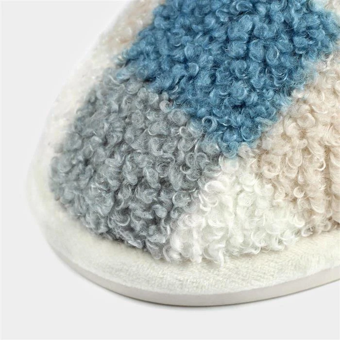 Lunar Kayden Womens Blue Multi Mule Slipper 5 Lunar Kayden Womens Blue Multi Mule Slipper - Image 3