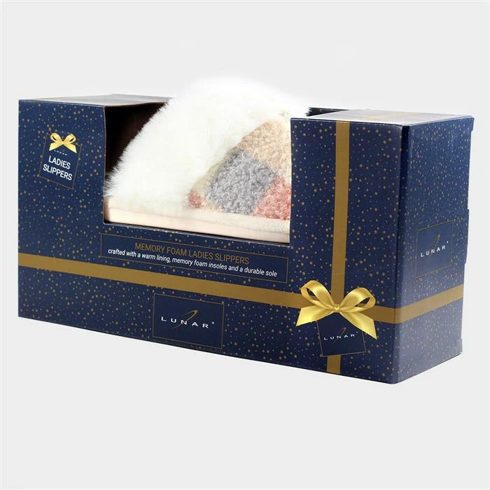 Lunar Kayden Womens Pink Multi Mule Slipper 5 Lunar Kayden Womens Pink Multi Mule Slipper - Image 3