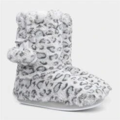 The Slipper Company Womens Grey Leopard Bootie 11 The Slipper Company Womens Grey Leopard Bootie -UK Shoe Sales 2024 694009 2 L06.20221024000319