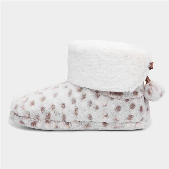 The Slipper Company Womens Snow Leopard Bootie 4 The Slipper Company Womens Snow Leopard Bootie - Image 2