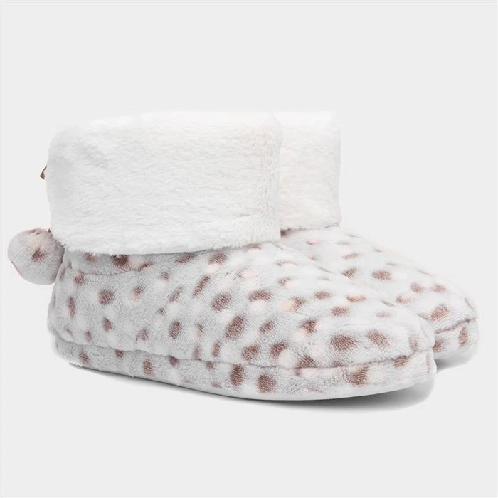 The Slipper Company Womens Snow Leopard Bootie 7 The Slipper Company Womens Snow Leopard Bootie - Image 5