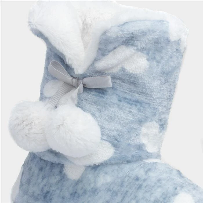 The Slipper Company Womens Blue Hearts Bootie 6 The Slipper Company Womens Blue Hearts Bootie - Image 4