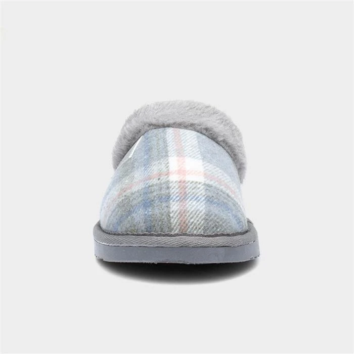 Jo & Joe Shetland Womens Slate Grey Mule Slipper 3 Jo & Joe Shetland Womens Slate Grey Mule Slipper