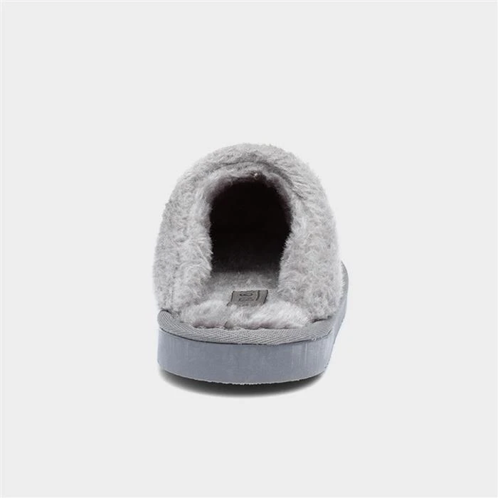 Jo & Joe Shetland Womens Slate Grey Mule Slipper 5 Jo & Joe Shetland Womens Slate Grey Mule Slipper - Image 3