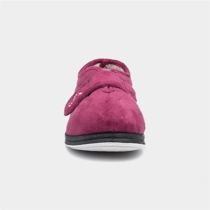 Padders Camilla Womens Raspberry Full Slipper 3 Padders Camilla Womens Raspberry Full Slipper